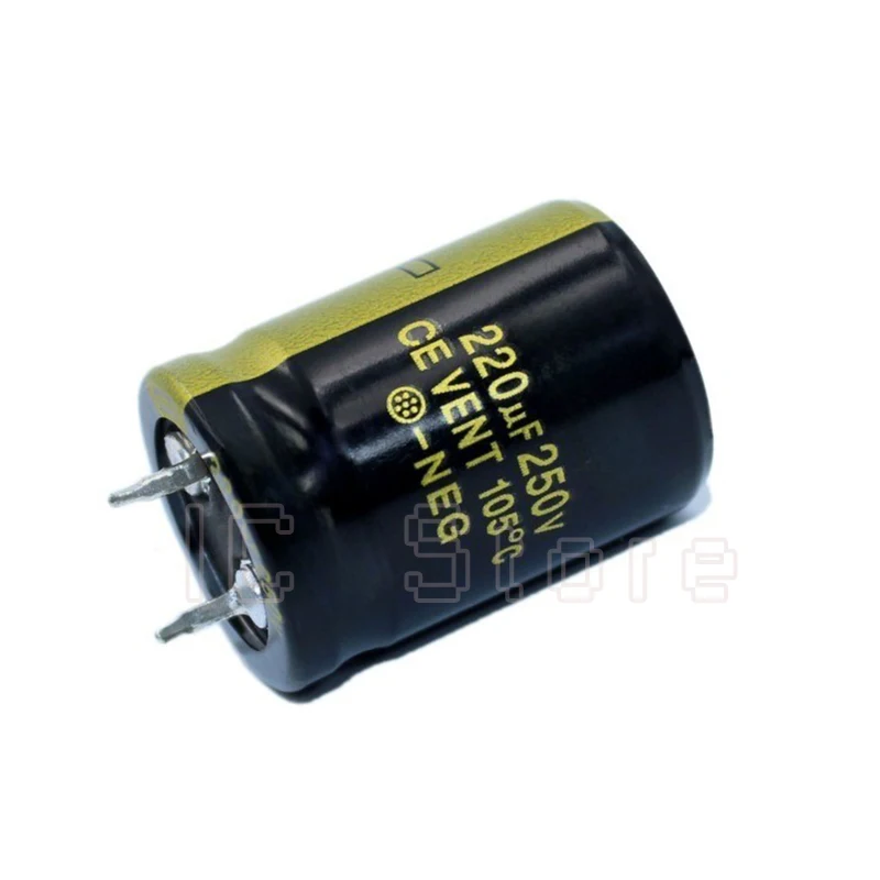 10PCS 250V 220uf Capacitor Low ESR High Frequency 22x25mm 22x30mm 250V220uf Audio Aluminum Electrolytic Capacitor Hifi Amplifier