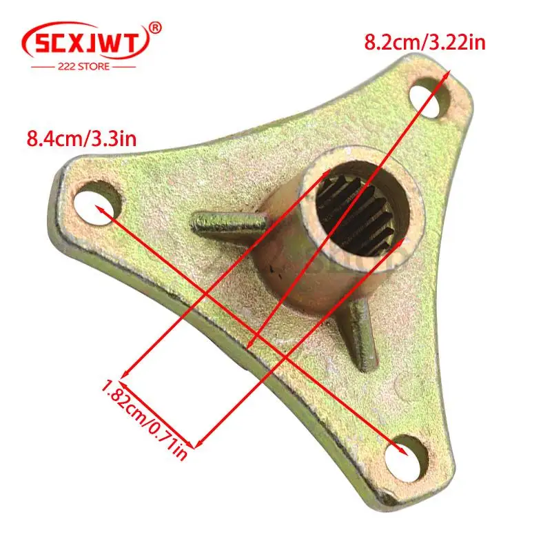 หน้าแปลน 3 รู 17T เหมาะสำหรับยางรถโกคาร์ท 50 ซีซี 110 ซีซี 125 ซีซี รถบักกี้ โกคาร์ท ATV UTV รถจักรยานยนต์สี่ล้อ อุปกรณ์เสริม