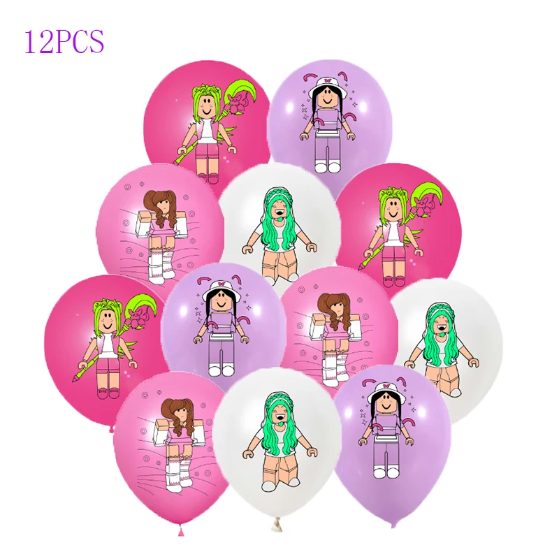 12 stuks Roblox latex ballonnenset verjaardagsfeestje kinderverjaardag babyshower benodigdheden ballondecoratie