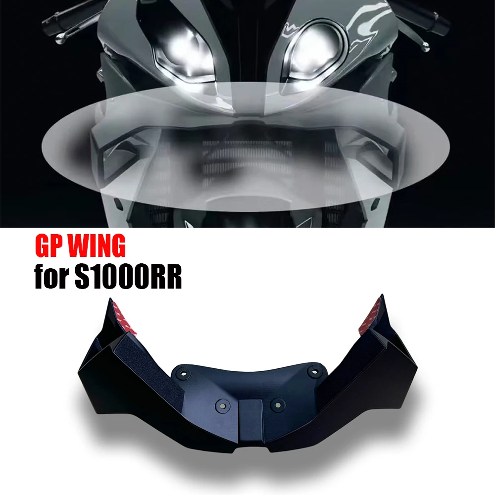 for BMW S1000RR 2015 2016 2017 2018 Motorcycle GP Wing Downforce Naked Frontal Spoilers Front Spoiler Lower Spoiler Lower Lip
