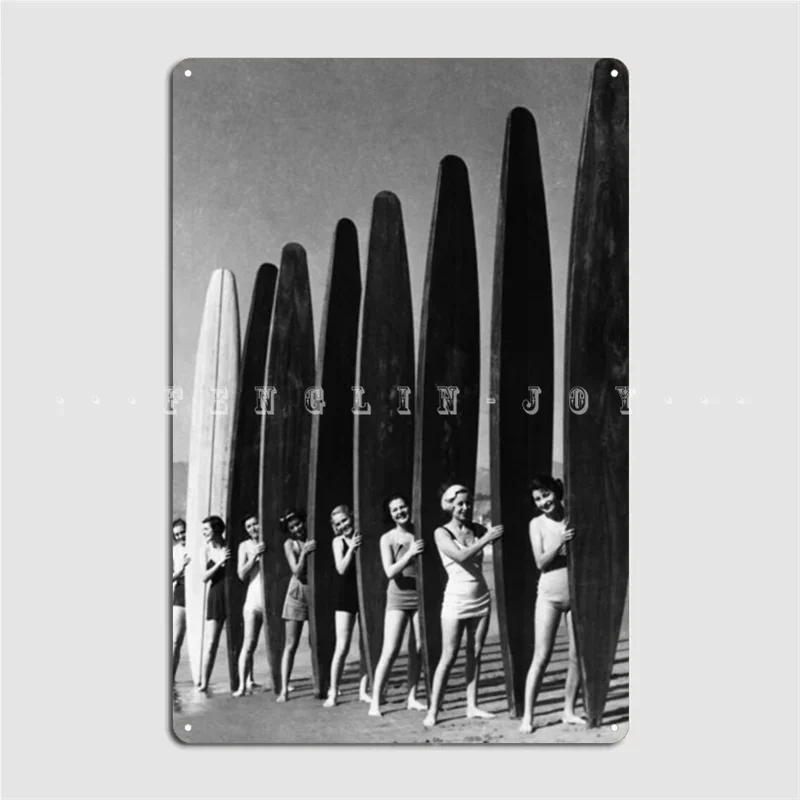 Surf For All Metal Sign Cinema Kitchen Mural Printing Garage Decoration Tin Sign Poster