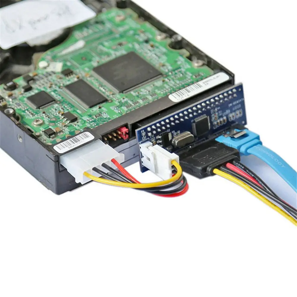 IDE To SATA Adapter 3.5 HDD Data Motherboard Cable IDE/PATA To SATA 40-Pin PATA TO SATA Card Converter Card