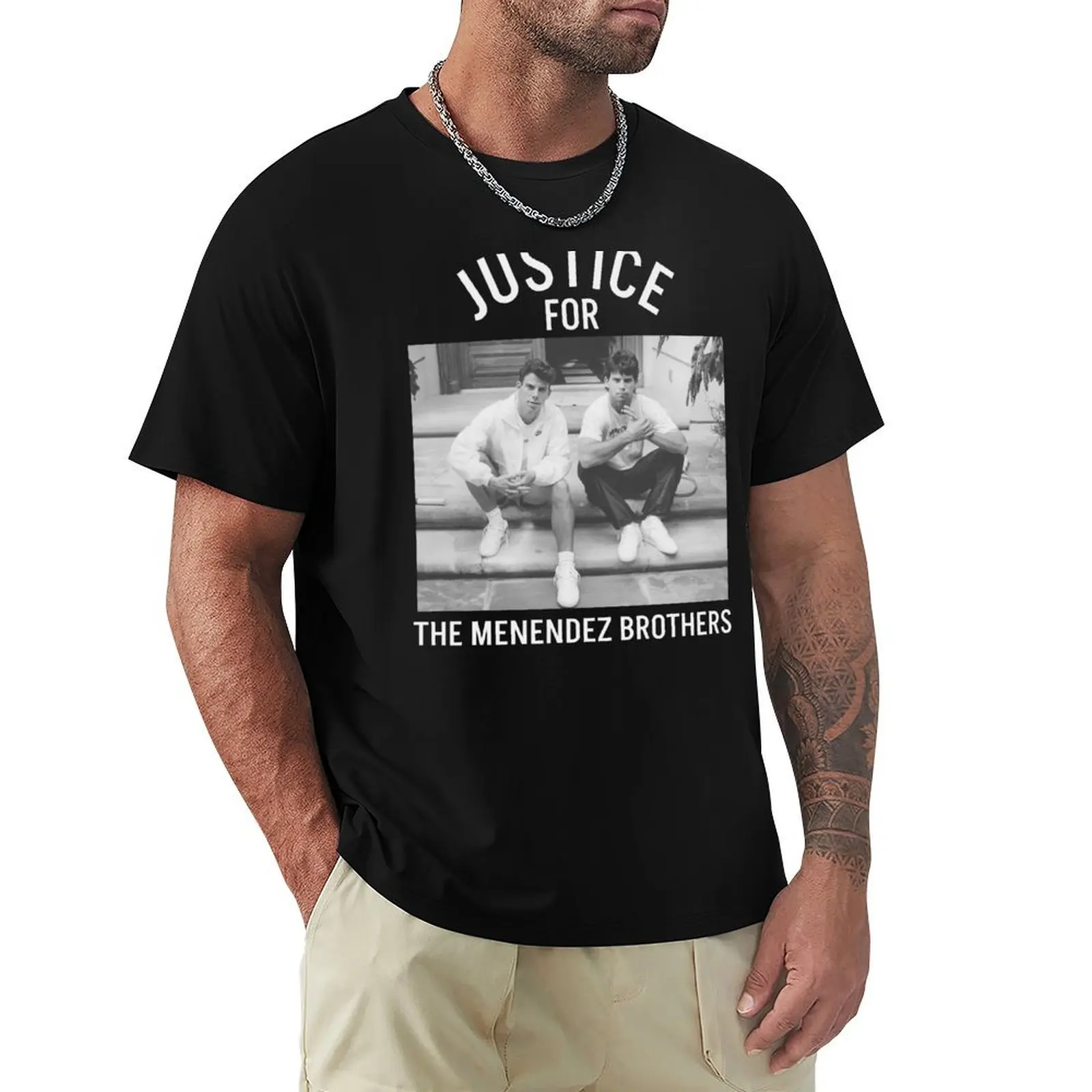 

Justice For The Menendez Brothers T-Shirt korean fashion affliction shirts mens shirts graphic tee