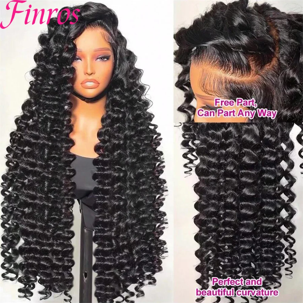 

Парик с глубокой волной и фронтальной шнуровкой 13x4, 100% бразильские человеческие волосы, водная волна, парик с фронтальной шнуровкой 13x6 HD, предварительно проработанная линия роста волос, для женщин