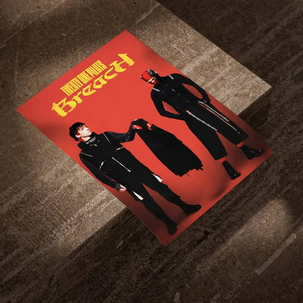 T-Twenty one P-Pilots Breach ملصق فني ذاتي اللصق مقاوم للماء ورق ملصق مقهى غرفة البار #2