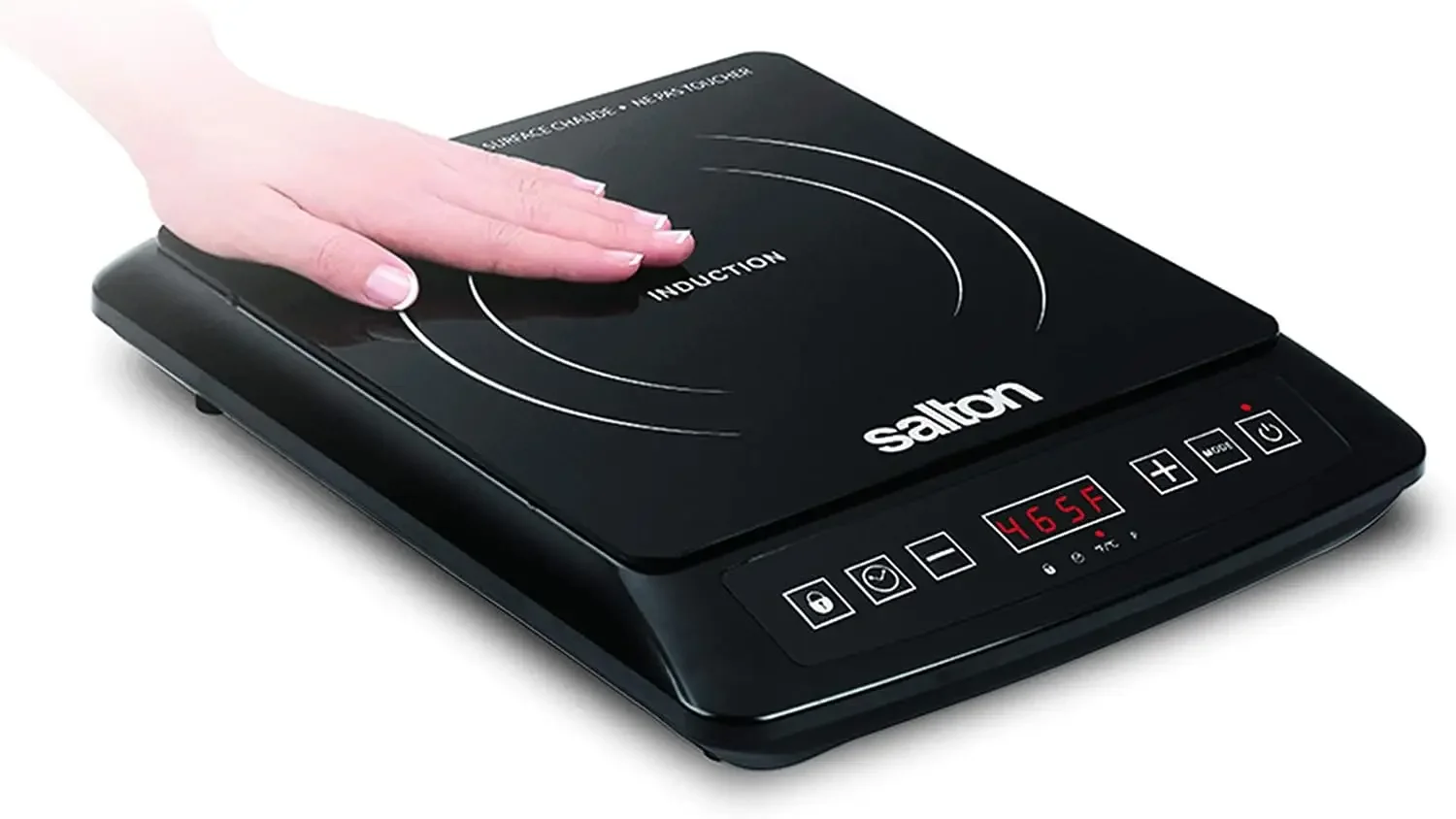 NEW Portable Induction 1500W Cooktop, black, single burner