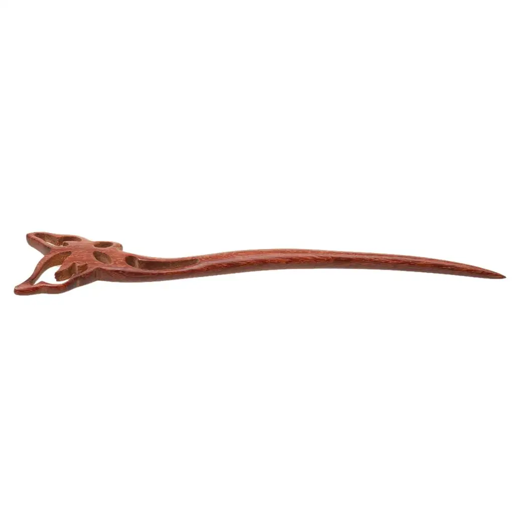 

Wooden Hair Sticks Pins Chinese Japanese Chopsticks Decoration - Red