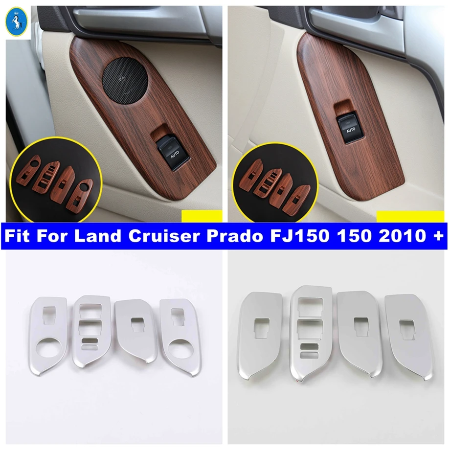 

Car Accessories Door Armrest Window Lift Button Switch Control Cover Trim For Toyota Land Cruiser Prado FJ150 150 2010 - 2020