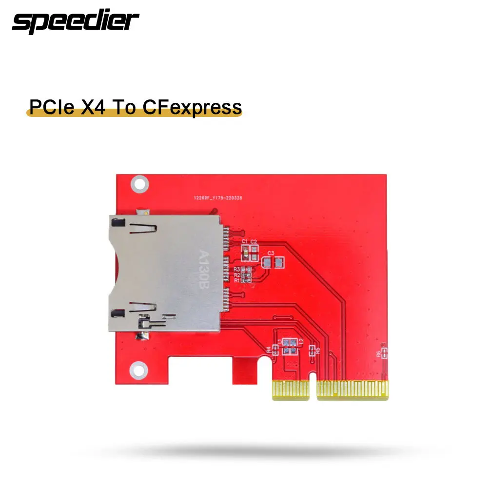 High-Speed PCIe X4 to CFexpress Memory Card Reader Riser Expansion Docking Station Type B Card Support PCI Express 4x