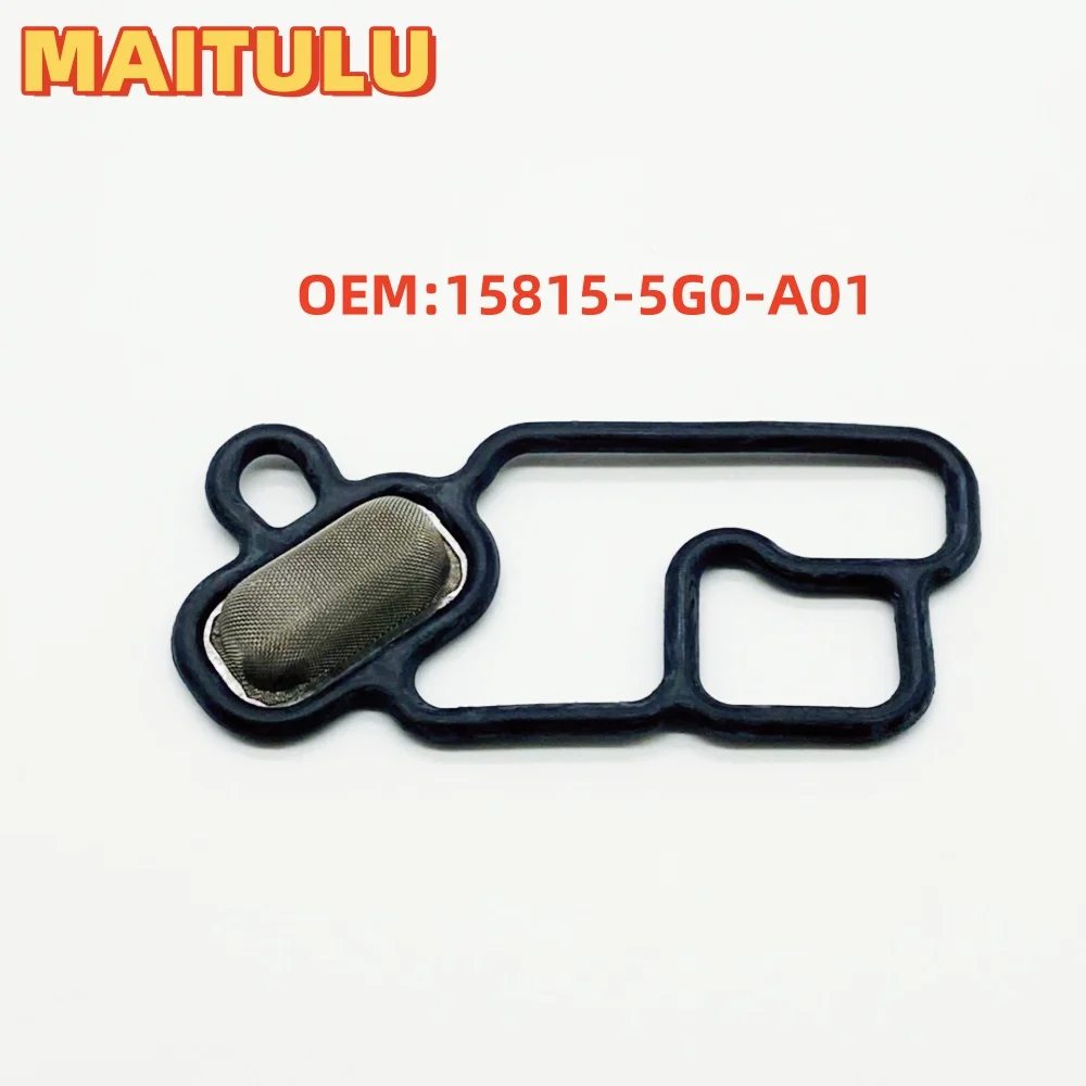 Filtro de Junta de Válvula Solenóide de Temporização Variável, 15815-5G0-A01, Vtec Variável, Adequado para Honda 9ª Geração Accord 2014-2018