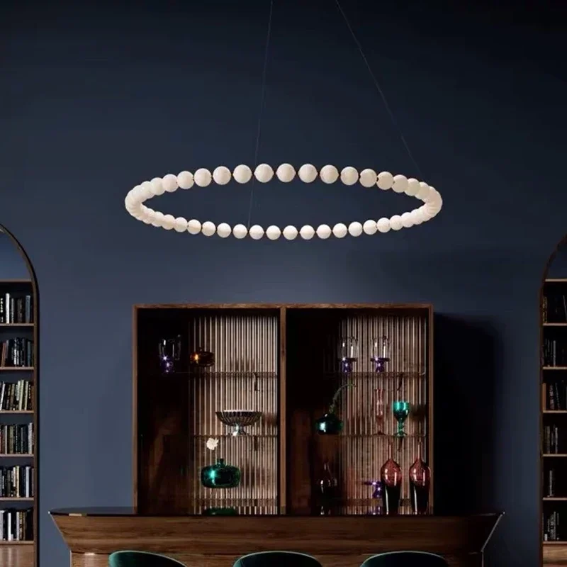 

Подвесные светильники в скандинавском стиле Magic Beans для спальни, ресторана, кухни, двухслойная светодиодная люстра, обустройство дома, Лидер продаж