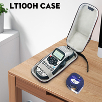 Fit for Dymo Letratag Printer Dymo LT-100H Printer Case Hard EVA Portable Shockproof Printer Bag with 1PK 91201 Label Tape