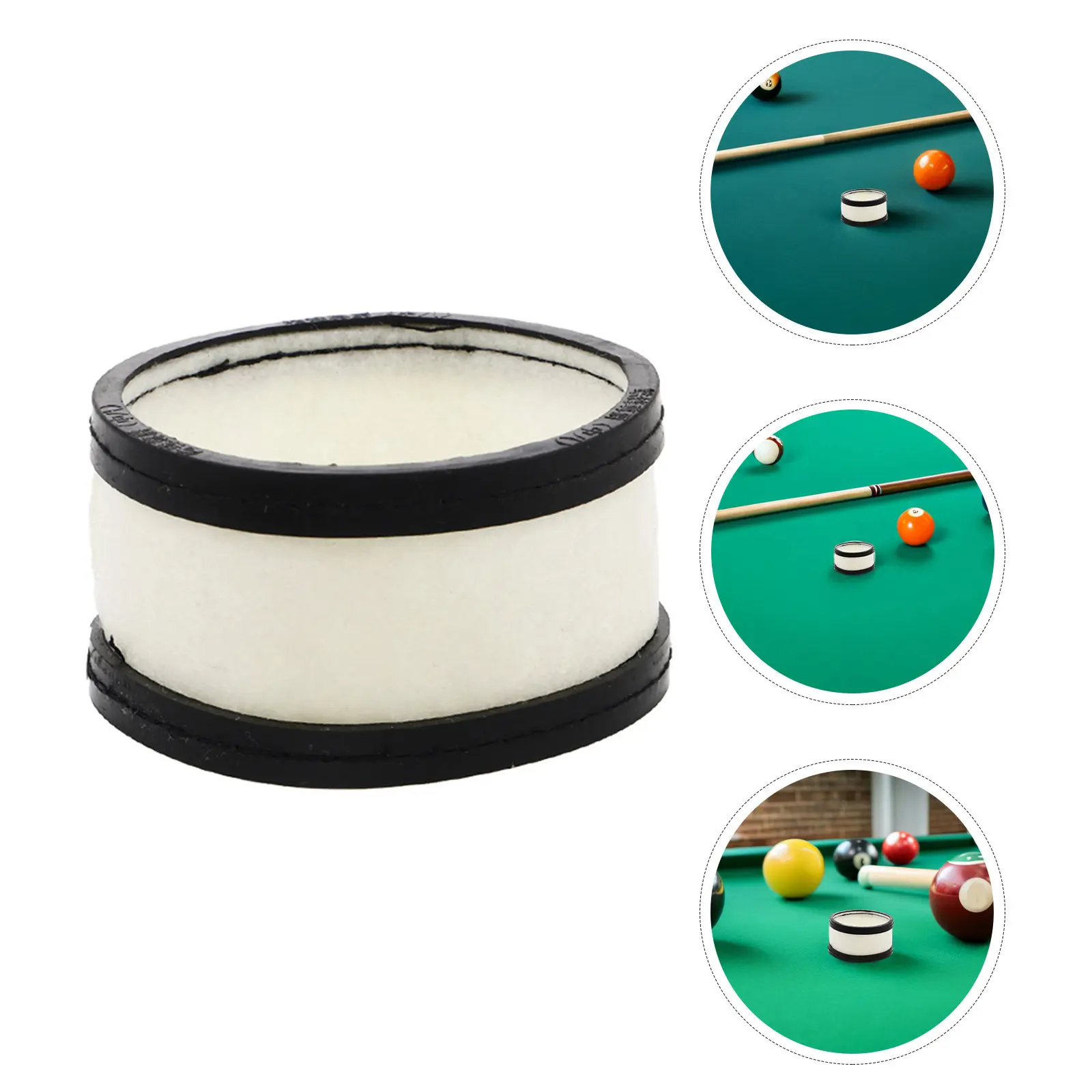 

Сменные шерстяные кольцевые насадки для машины для чистки бильярдных шаров 2.6x2.6x1.4, аксессуары для полировки бильярдных шаров для удаления грязи и пятен