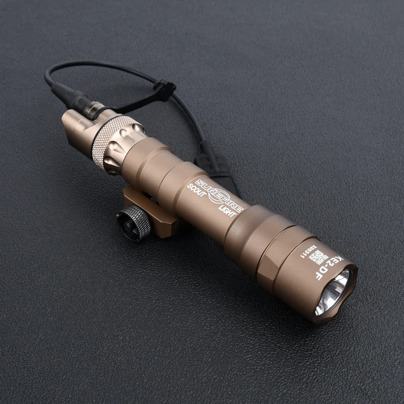 Airsoft M600 Surefir M600DF Powerful output 1400Lumens Tactical Weapon scout light Flashlight DS07 Metal Dual function Tailcap