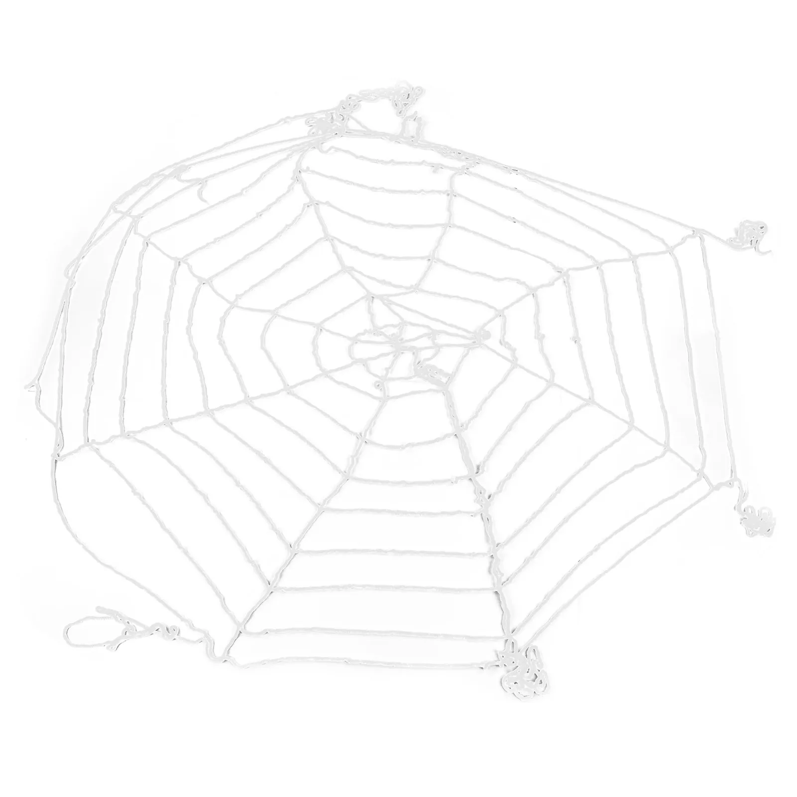 

3.6m Spider Web Halloween Decorations White Round Net Spooky Cobwebs For Outdoor Indoor Party Yard