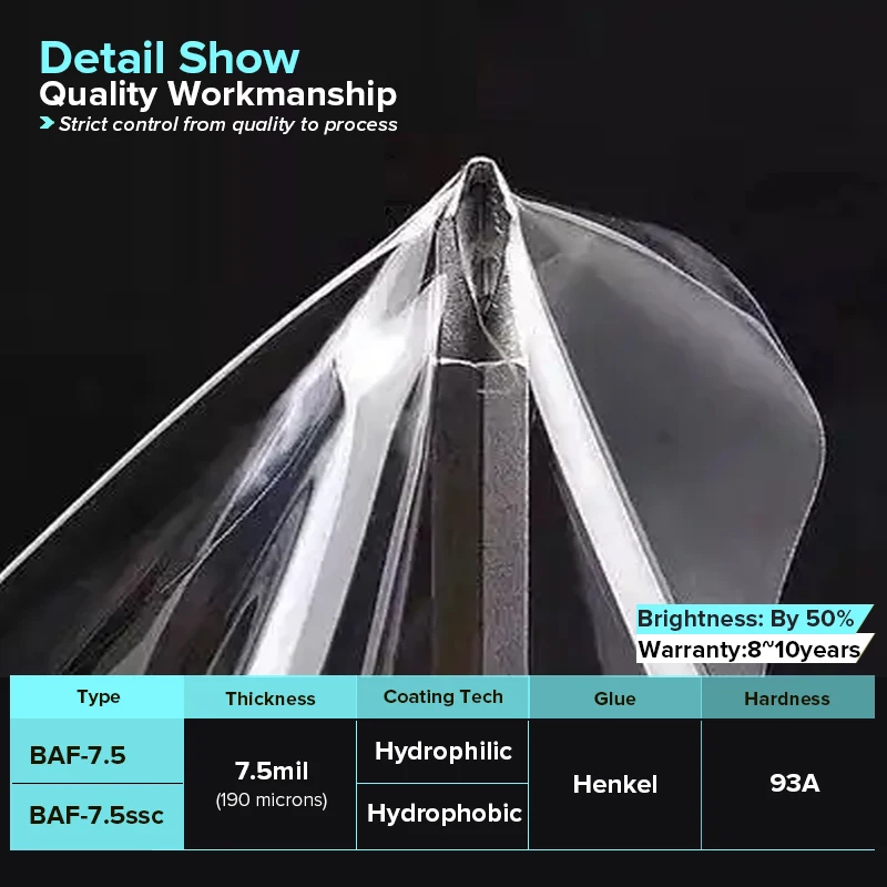 Лидер продаж, защитная пленка для автомобильной краски, качественная прозрачная пленка из ТПУ PPF, 7,5 мил, ультра глянцевая, не желтеющая, гарантия 10 лет