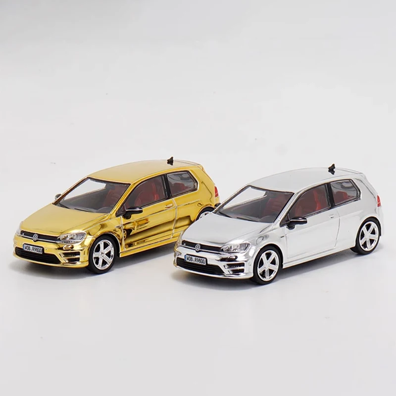 Diecast Original 1:64 Scale VW Golf Mk7 7R Simulation Alloy Car Model Static Display Collectible Toy Gift Souvenir Decration