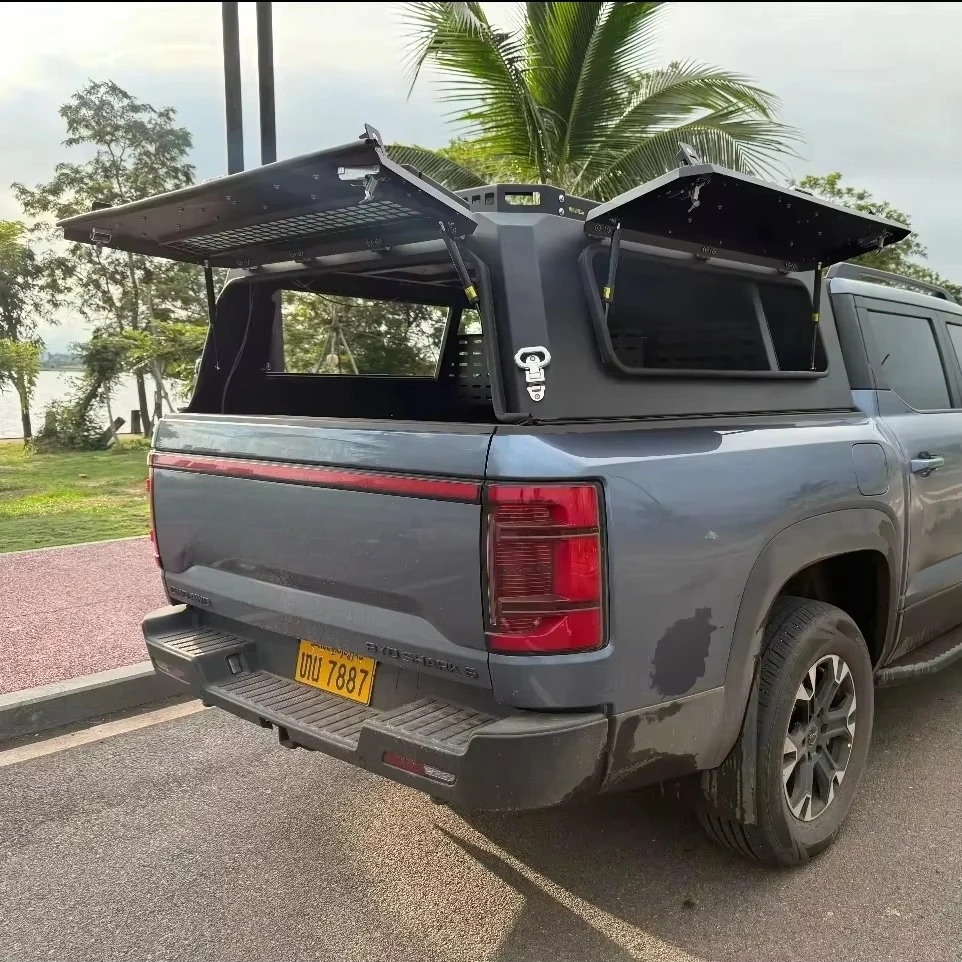 extreme:One-Piece Assembly Lockable Waterproof Pickup Hardtop Cover Light Bed Canopy with Hardtop Canopy