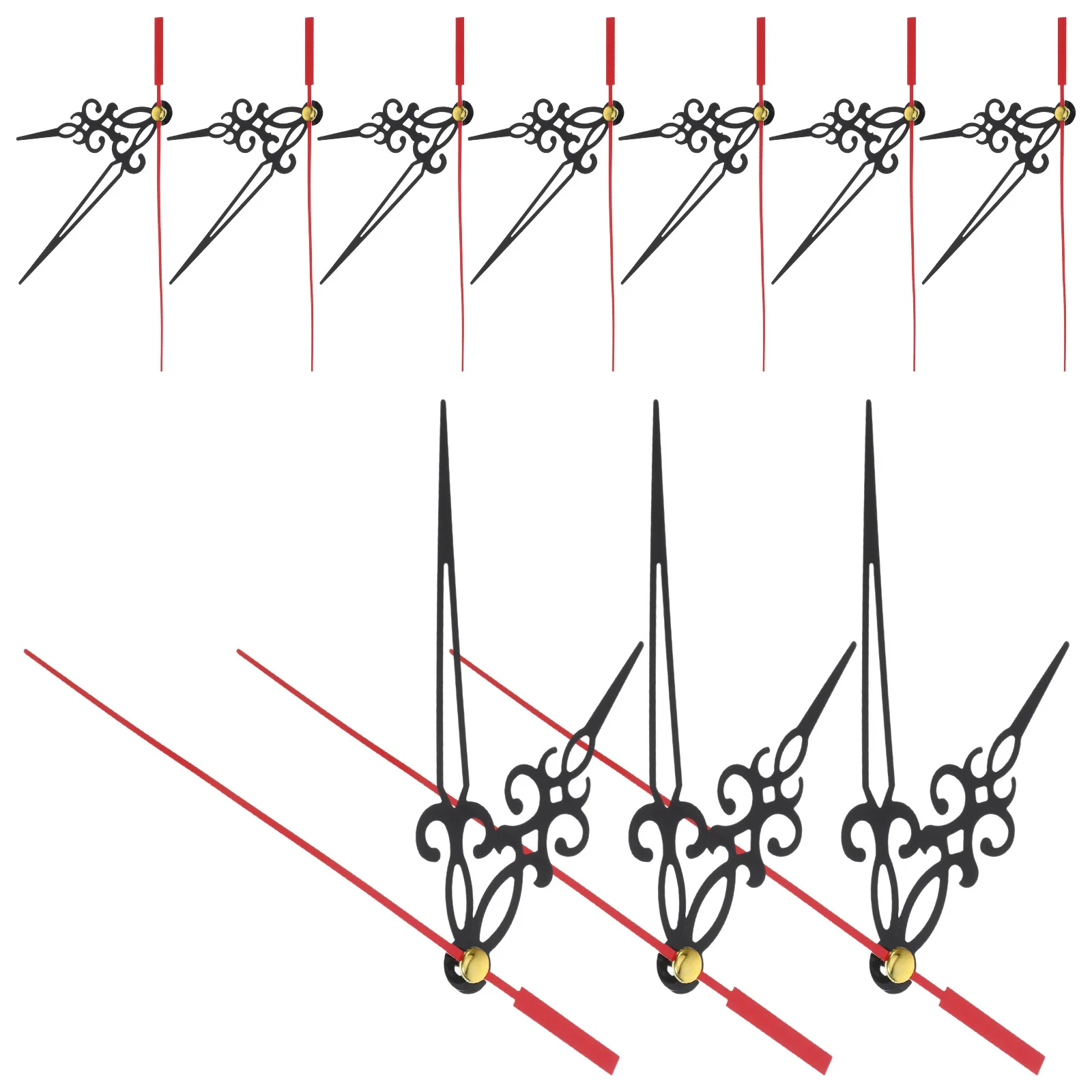 

10Sets Delicate Clock Pointers Easy to Install for Household and DIY Clock Repairs Home Supplies Home Accessories