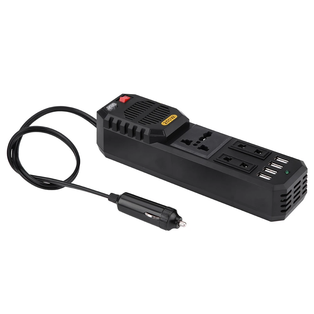 200W DC 12V to AC 220V Car Power Inverter Converter Cigarette Lighter USB Charger Universal