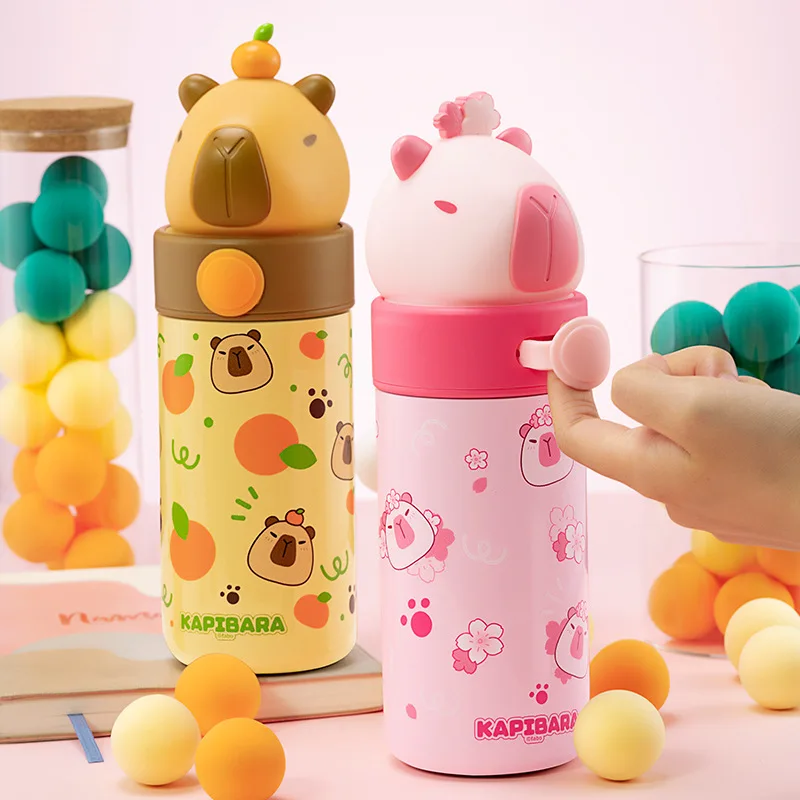 

Kawaii Cup, натуральная милая потайная ручка, кукла-дельфин для прямого питья, изолированная чашка, 350 мл, милая вакуумная чашка для домашних животных, подарок для детей, милая