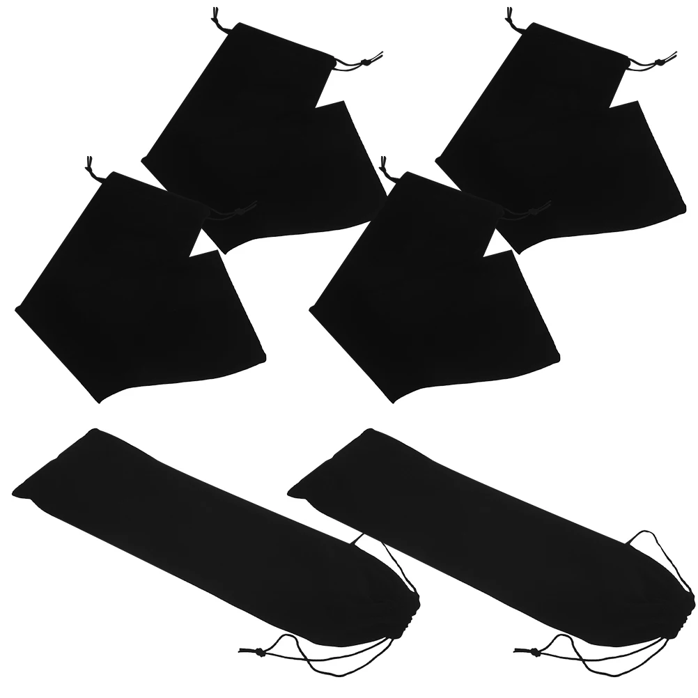 

6pcs Curling Iron Bag 12x44cm Hair Tools Holder Styling Travel Portable Storage Straightener Hairdryer Organizer