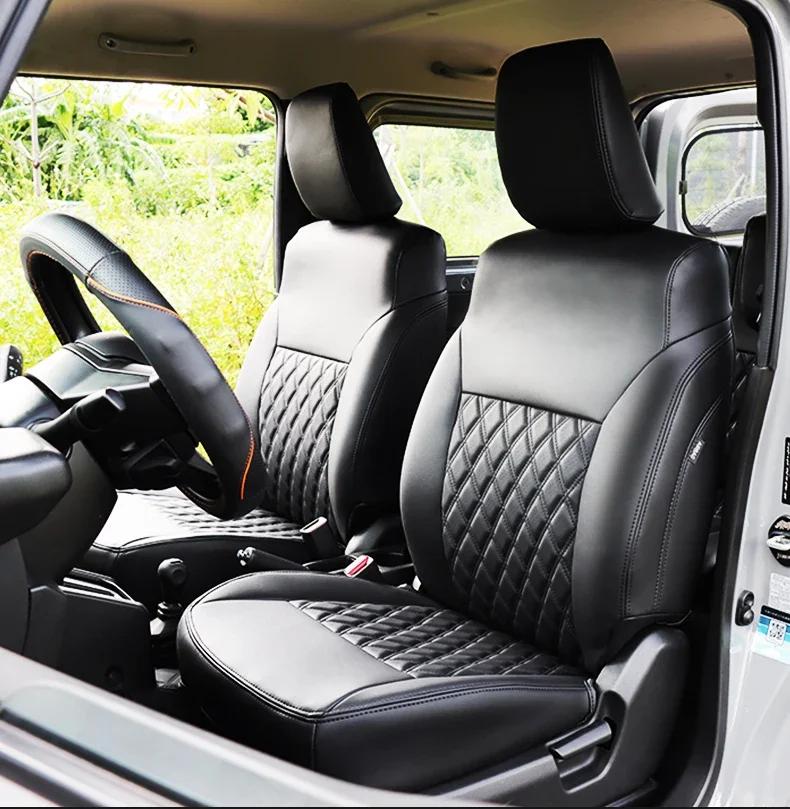 Car Seat Covers Nappa leather material Seats Cover Cushion Cover Front Rear Seat Cover For Suzuki Jimny JB64 Sierra JB74W 19-21