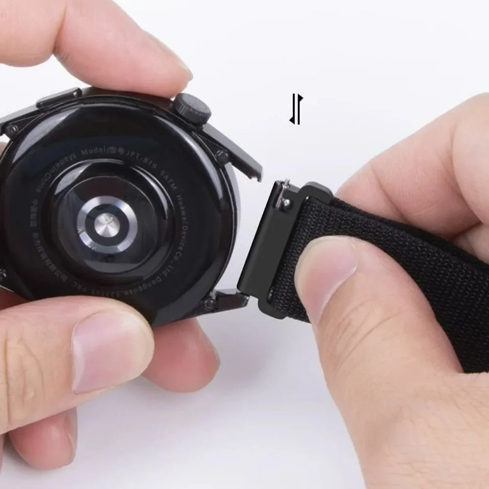 22mm20mm جبال الألب النايلون حلقة حزام لهواوي ساعة 5 GT6 برو GT6 GT5-4 46 مللي متر الفرقة سوار ل amazfit bip 6 5 التوازن 2 معصمه #4