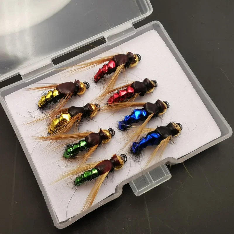 

Fly Fishing Kit - Artificial Bait Nymphs & Bugs (Pack of 4/8/32) Trout Lures