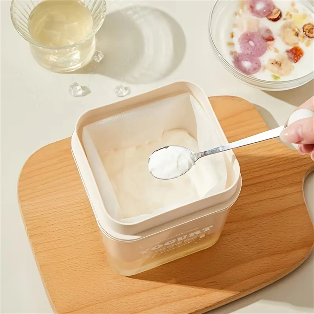 N37R_Yogurt Cheese Maker, Efficient Whey Extraction & Milk Separation A