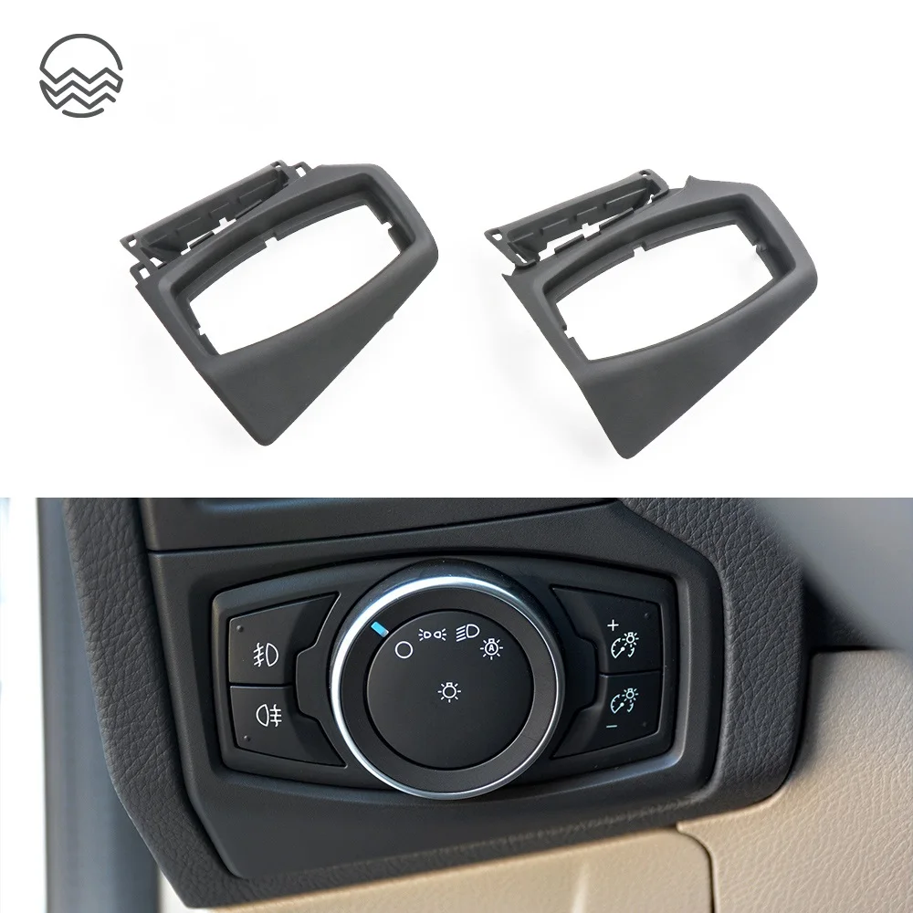 Headlight Switch Frame For Ford Focus AUTO Interior Accessories For Focus Car Front Dashboard Lamp Switch Cover Trim 2012-2018