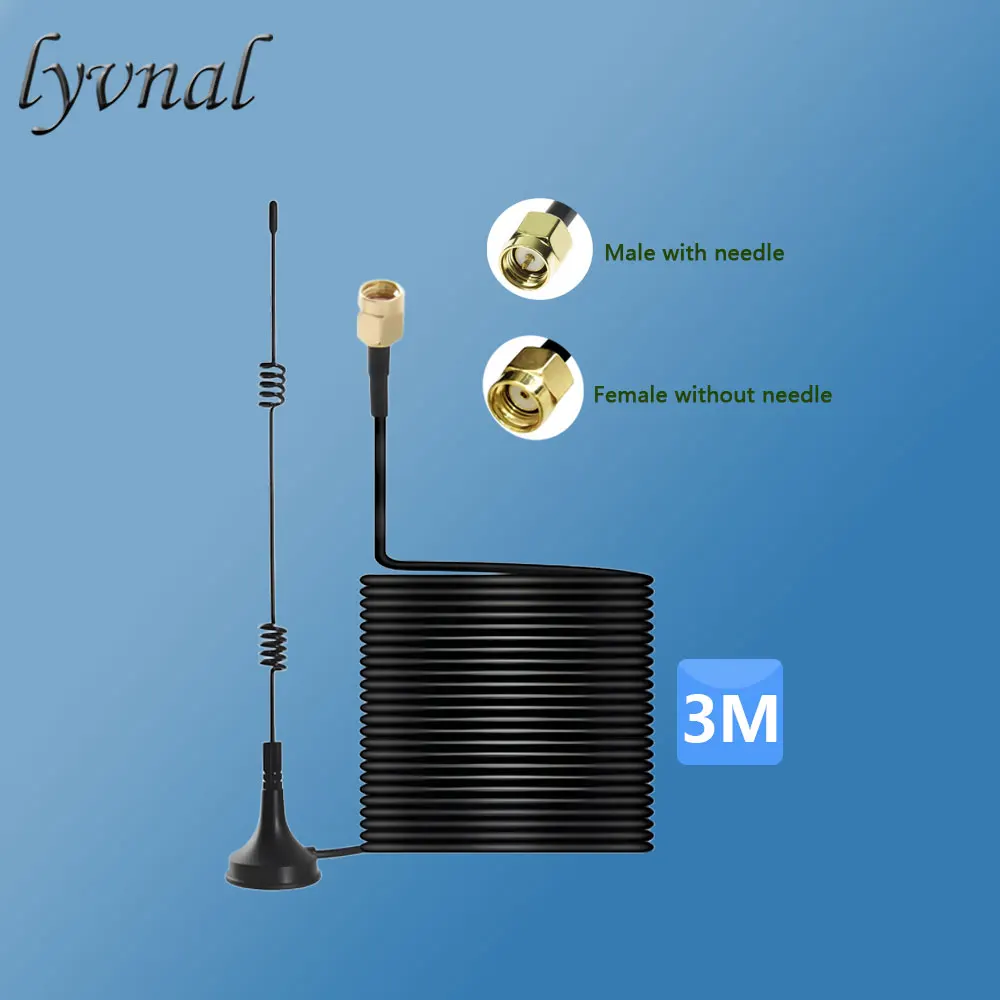 2.4G Wifi Extension Antenna 3 Meters Extended Antenna For Wifi Camera Male Interface Connect Wireless IP Camera Female Interface