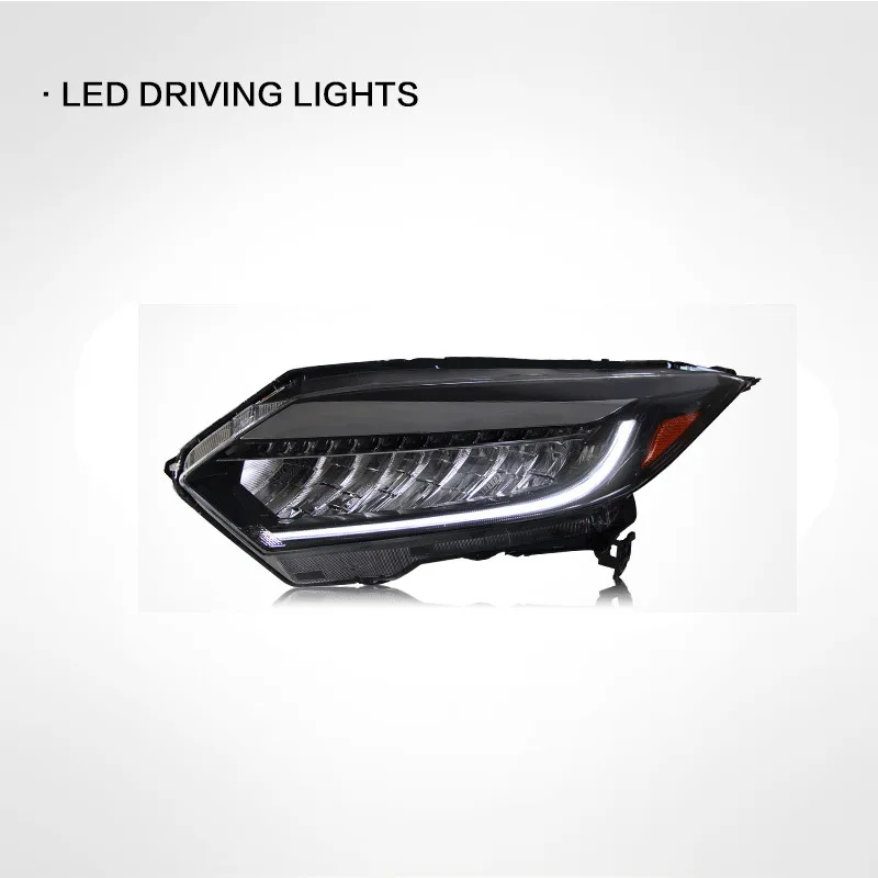 LED المصباح لهوندا HR-V Vezel كشافات 2015 2016 2017 2018 LED DRL ثنائية زينون عدسة عالية منخفضة شعاع وقوف السيارات الضباب ملحقات المصابيح