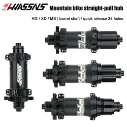 HASSNS PRS4 Freehub Mtb Cube 28 Furos Cubo THRU Microspline Bicycle Bushings Rear Mountain Bike Hub Ratchet Xd 12v For DT SWISS