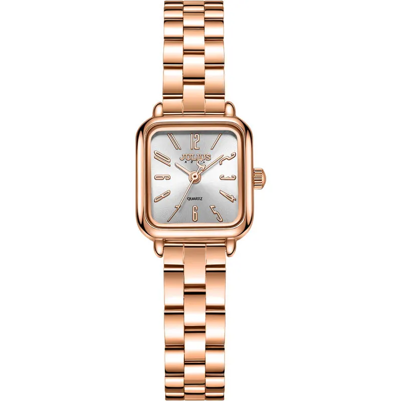 

Stylish and simple watch women's square steel belt waterproof quartz women's watch