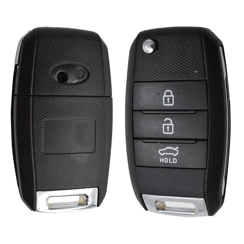 3 ปุ่ม REMOTE Key SHELL BLANK สําหรับ KIA K2 K3 K5 Rio Sorento Carens Ceed Stonic Cerato Forte กุญแจรถ FOB ฝาครอบ HYN14 ใบมีด