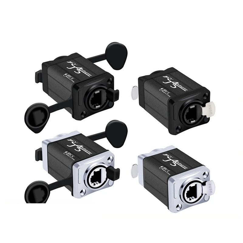 1pc RJ45 Feedthrough Coupler,STP RJ45 CAT6 Network Female Straight Coupler Converter Ethernet Extension Adapter
