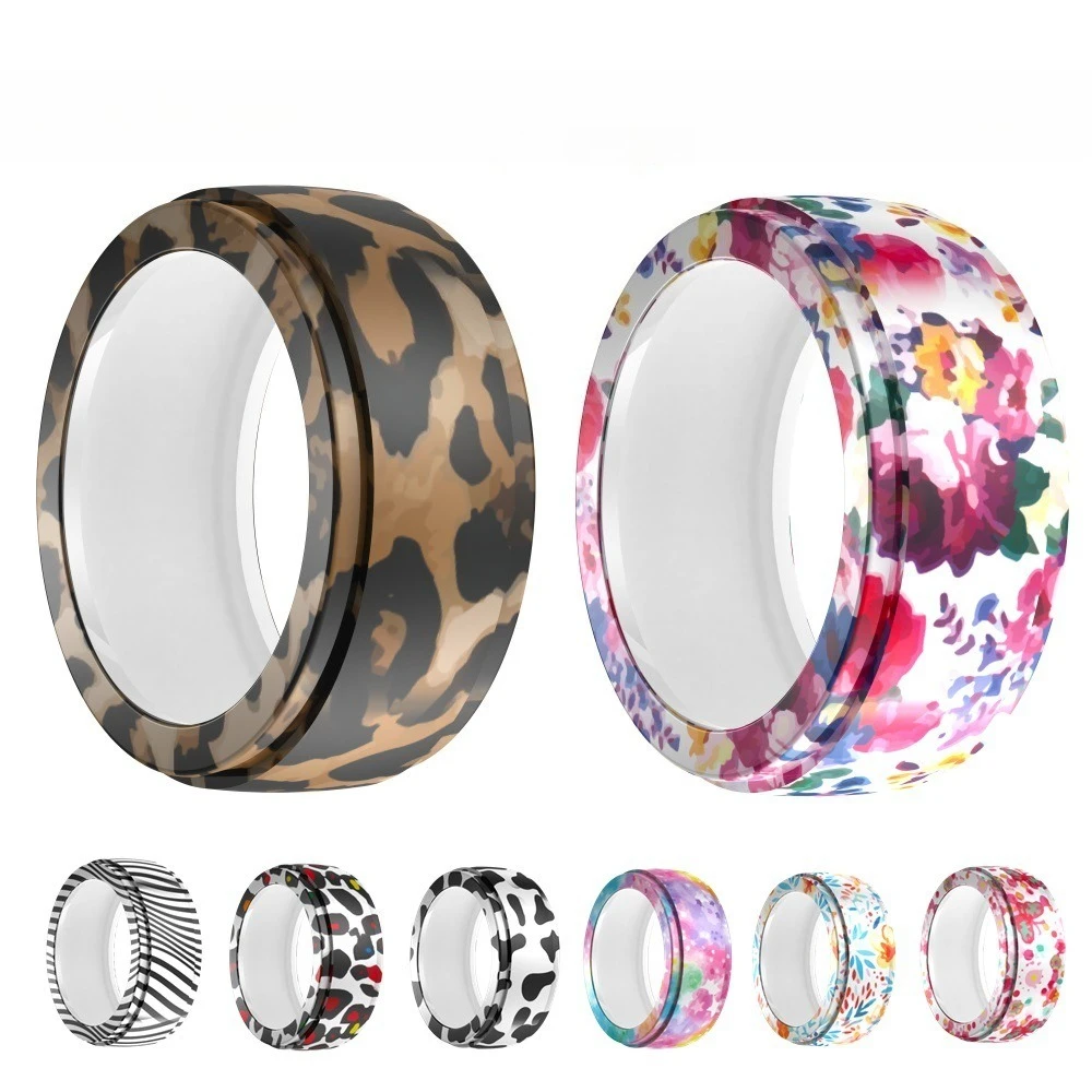 Protector de anillo Patrón de impresión universal Carcasa de silicona en cualquier momento para proteger contra golpes y daños Accesorios Cubierta de silicona