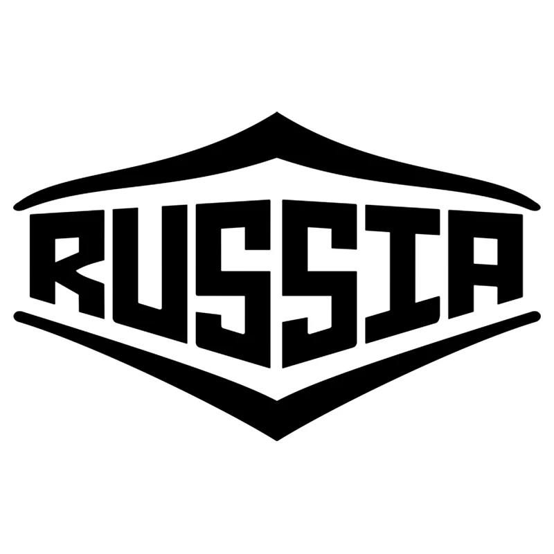 

40497# Die-Cut Vinyl Decal Inscription RUSSIA Car Sticker Waterproof Auto Decors on Car Body Bumper Rear Window