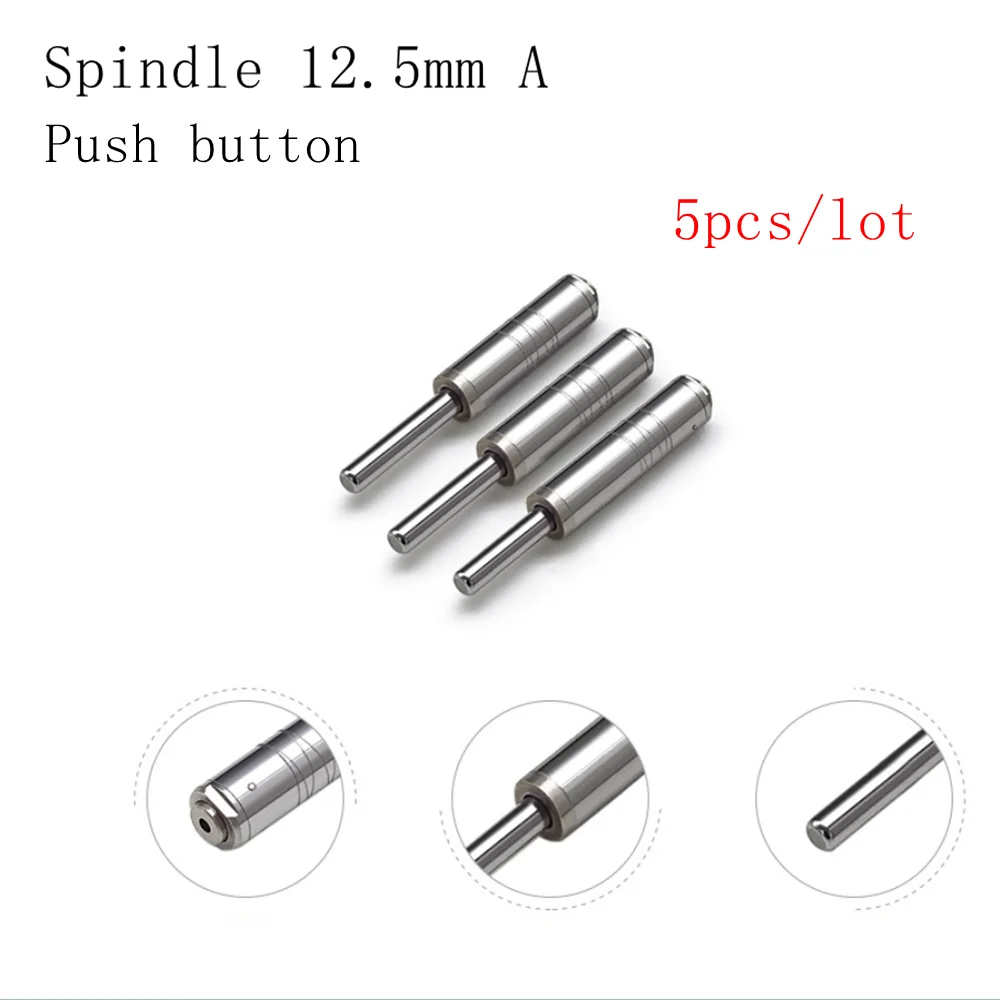 

5pcs Super quality dental shaft spindle size 12.5mm A with push button Quality A