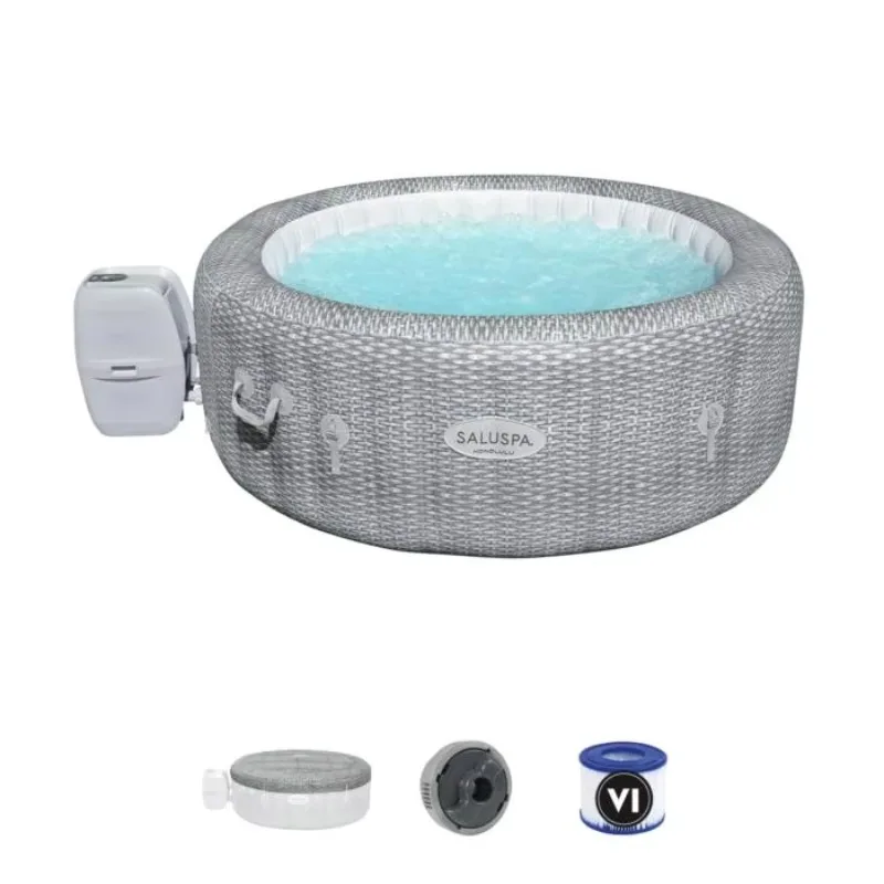STLF  Design Boat Shape Hot Tub Lay-z-spa Siena Airjet Inflatable New Freestanding Soaking Center