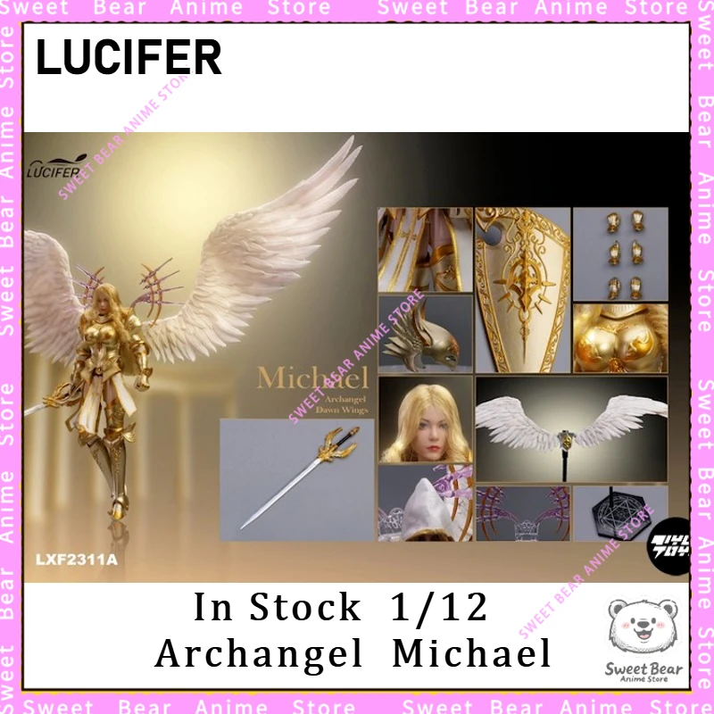 

In Stock LUCIFER 1/12 Scale Wings of Dawn Archangel Michael LXF2311 Action Figure Anime Model Trendy Toys Desktop Dol
