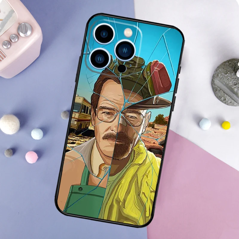 Heisenberg Breaking Bad Case For iPhone 16 15 13 12 11 14 Pro Max Mini X XR XS Max Plus Bumper Back Cover