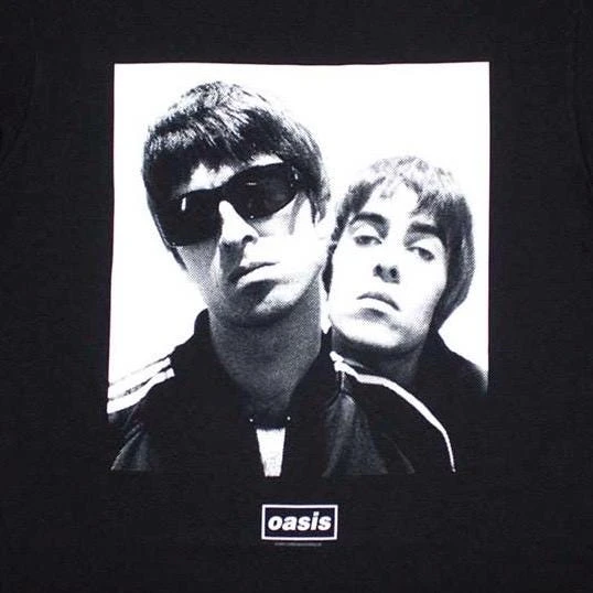 Oasis Band T-Shirt: Liam & Noel Gallagher Schwarzes Unisex-T-Shirt – Detail 3