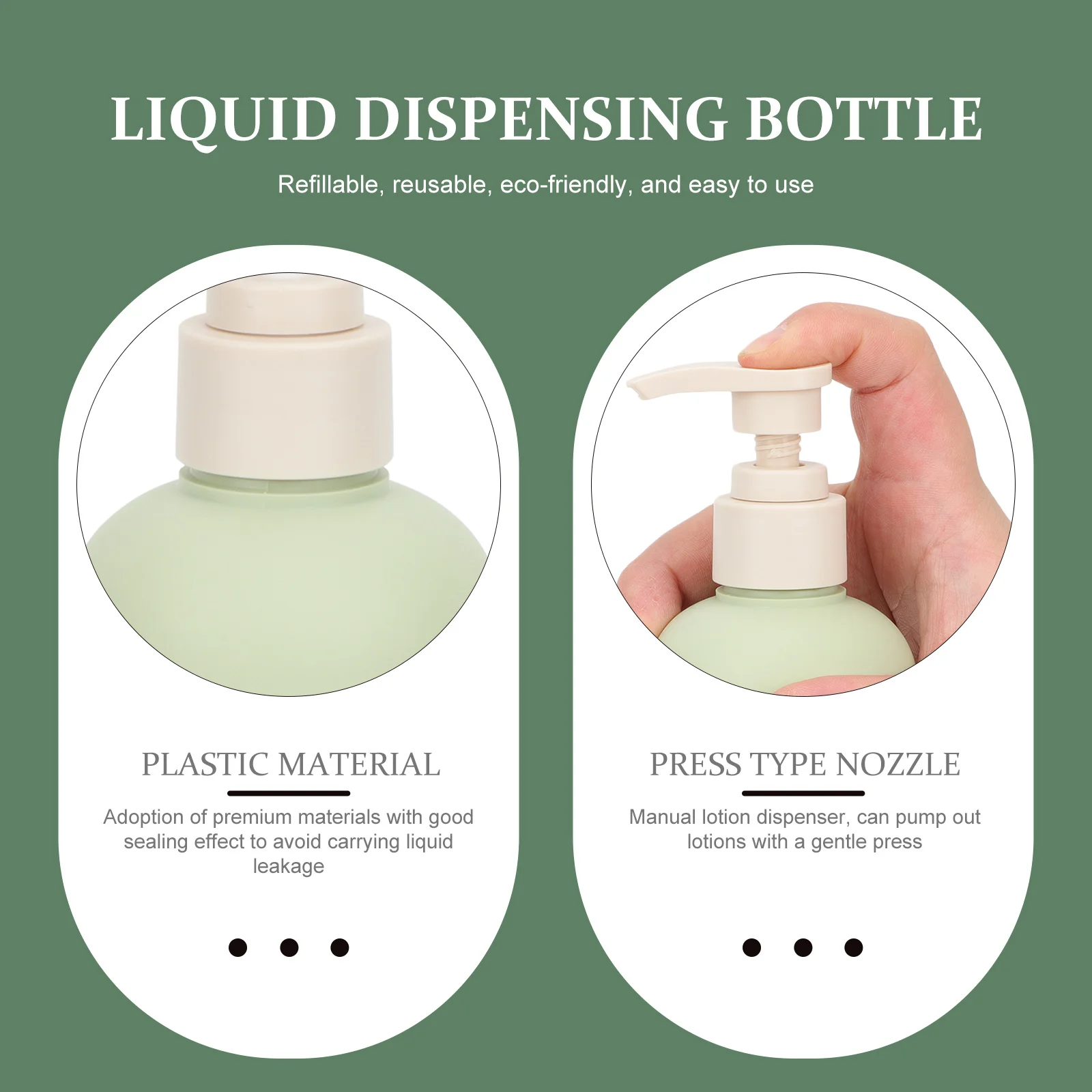 

4Pcs Shampoo Dispenser Bottles Lotion Storage Reusable Solid Construction Sealed Cap No Leakage Portable Travel Set