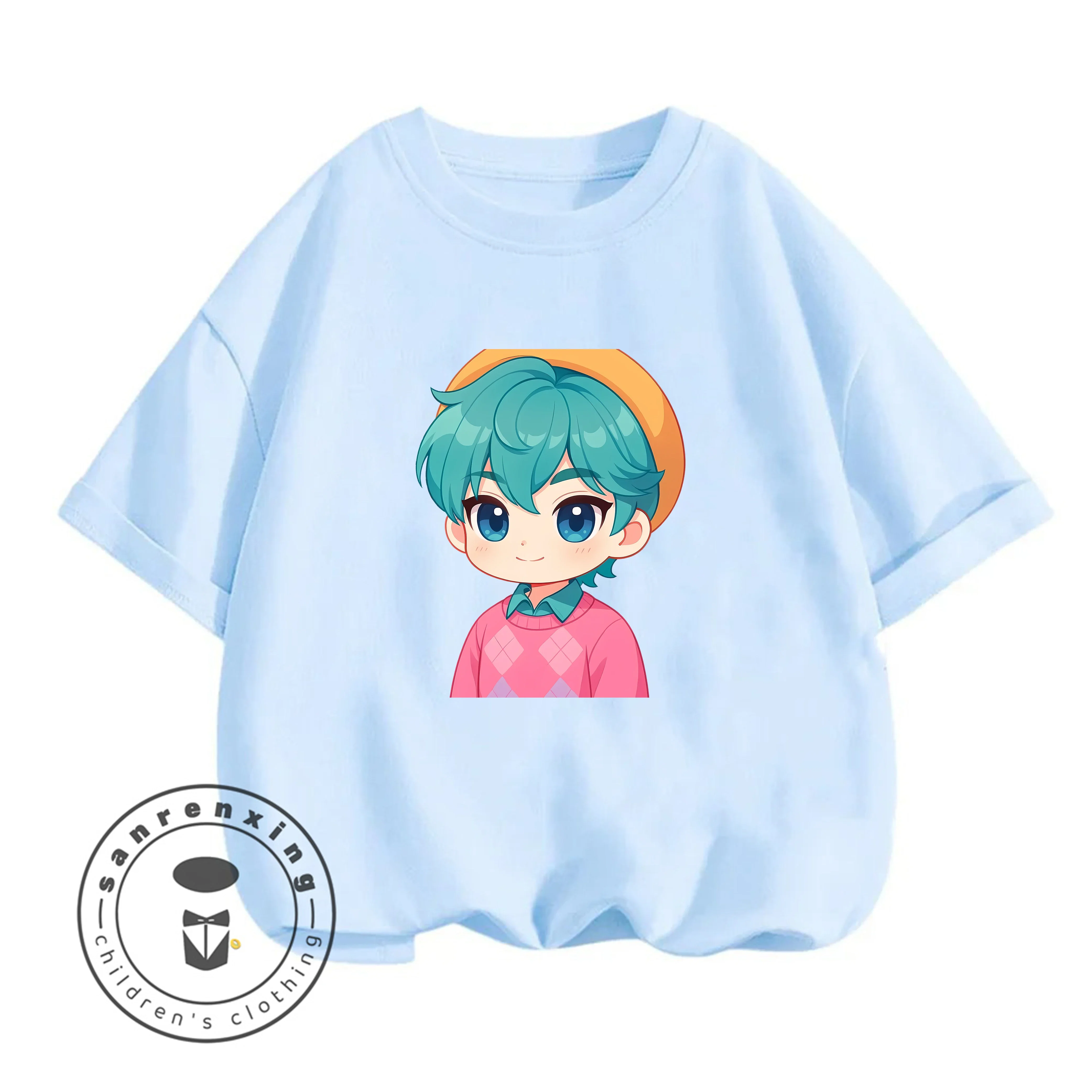 

Новинка 2026: Модные детские футболки с коротким рукавом и мультяшным принтом «Охотники на ведьм» для подростков, летняя повседневная коллекция, хит продаж