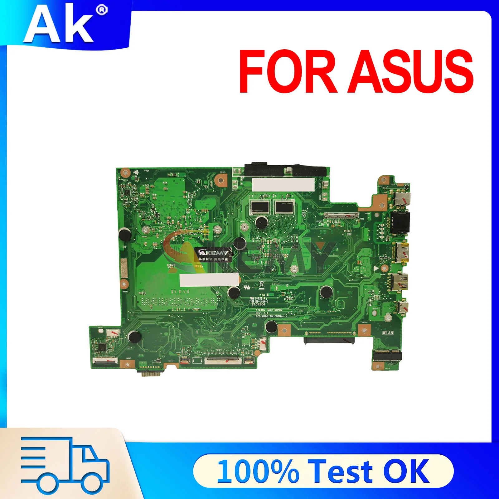 

X705NC X705NA Mainboard For ASUS VivoBook 17 X705N Laptop Motherboard N3350 N4200 CPU GT810M Tested OK