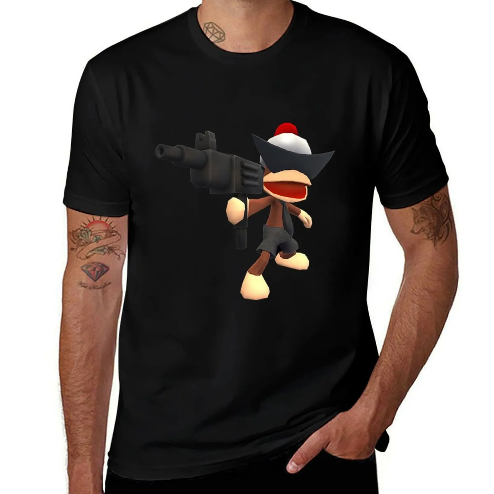 GVNG$TER MONKEY - UPDATE T-Shirt Plus Size Loose Fit T-Shirt