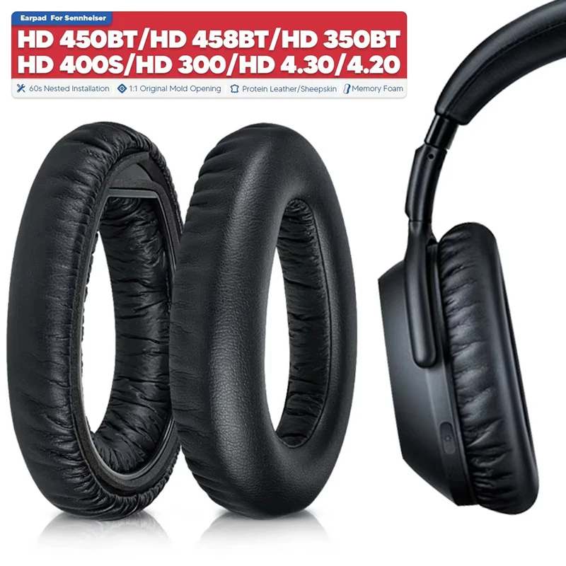 

Earpads Replacement Ear Cushions Pad Covers Top Headband For Sennheiser HD4.50BT HD4.50BTNC HD4.40BT HD450BT Headphones Headset