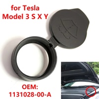 113102800A Car Windshield Wiper Washer Reservoir Tank Cap Windscreen Washer Fluid Bottle Cover for Tesla Model 3/S/X/Y 2017-2020